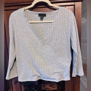 Atmosphere Cross Over Top with 3/4 Sleeves size 12